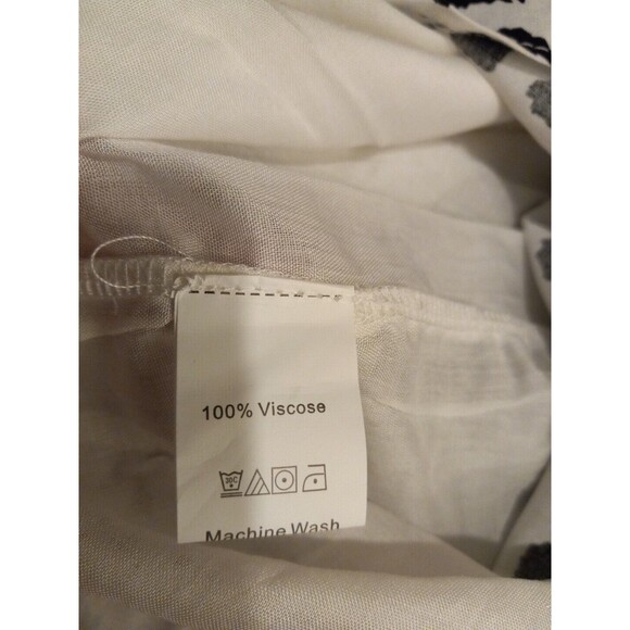 Kirundo Womens Embroidered Floral Leopard Ruffled‎ Cap Sleeve Soft  Dress Size M - Picture 2 of 8